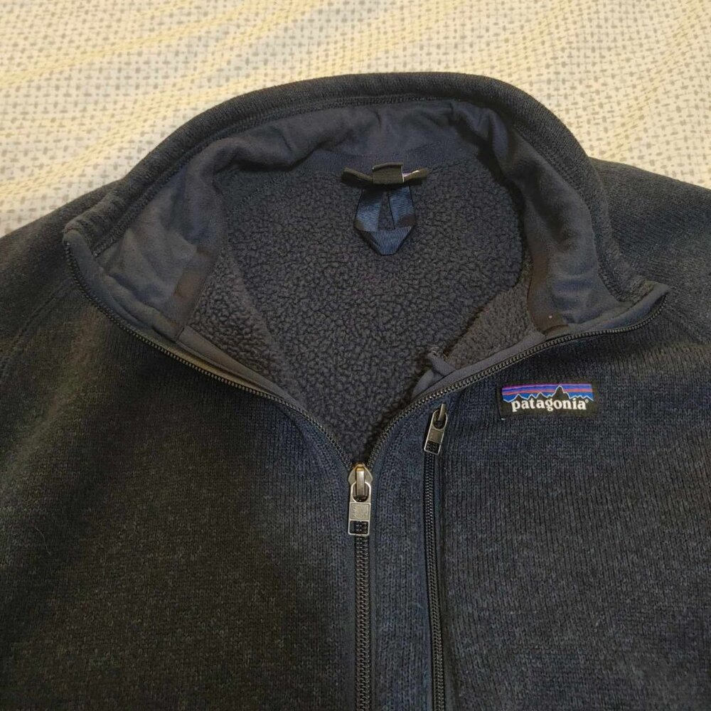 Patagonia Better Sweater Full Zip Fleece Jacket Men's LARGE Blue